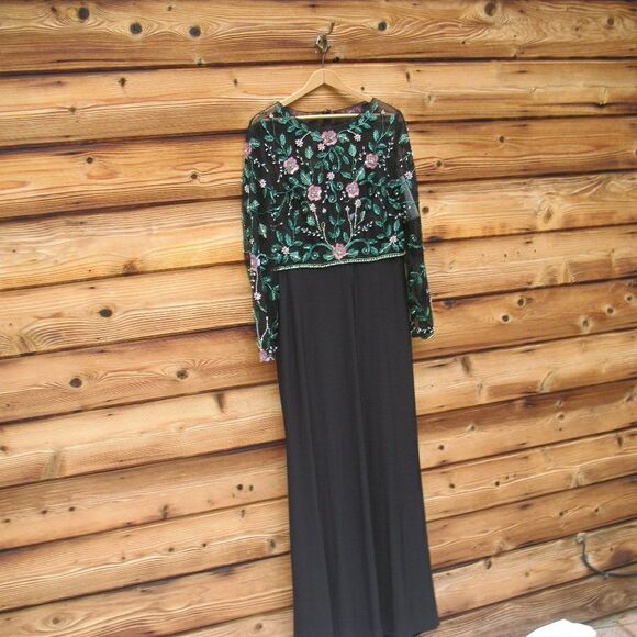 Mac Duggal 67870 Womens BEADED ILLUSION HIGH NECK TRUMPET GOWN - Picture 6 of 14